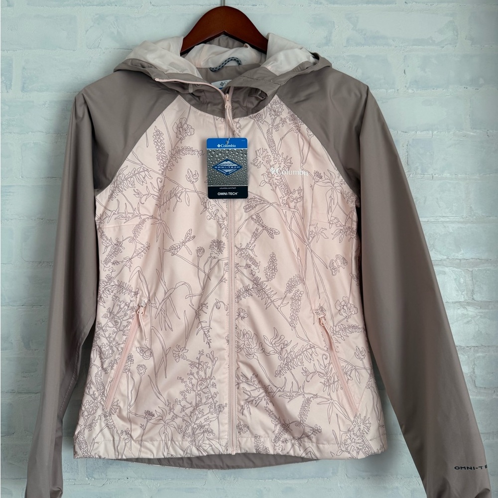 Columbia Women's Floral Pink and Gray Ski Jacket